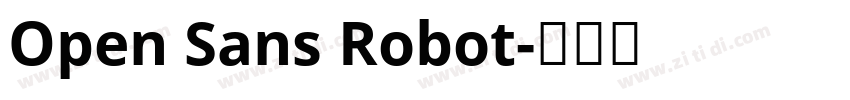 Open Sans Robot字体转换